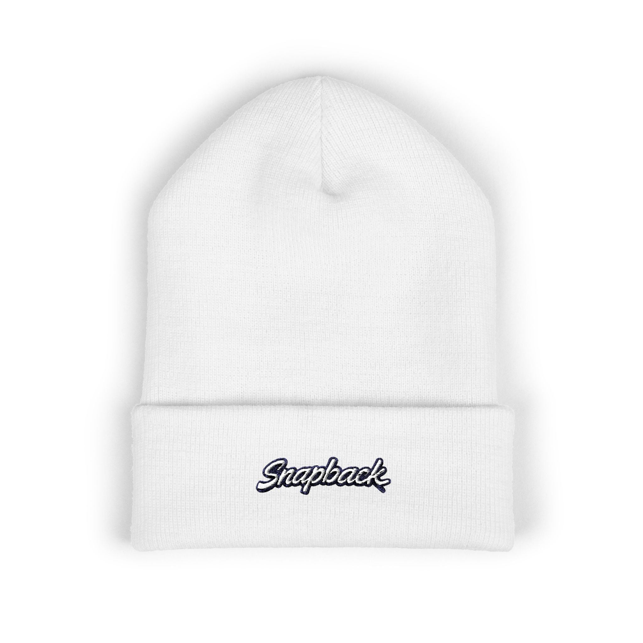 Classic Cuffed Beanie with Custom Embroidery, Trendy Knit Cap