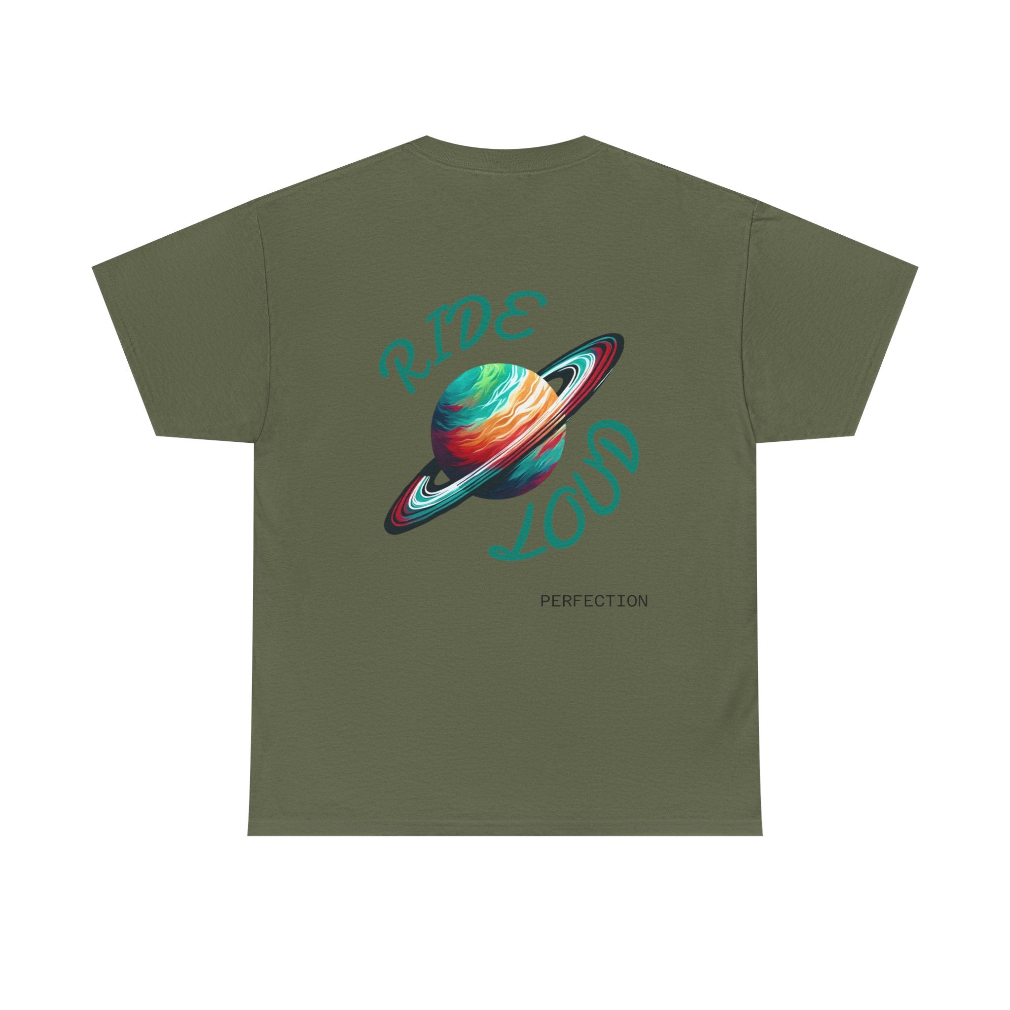 Cosmic Skateboarding Tee "Ride Loud", T-Shirt for Skate Lovers, Space Vibes