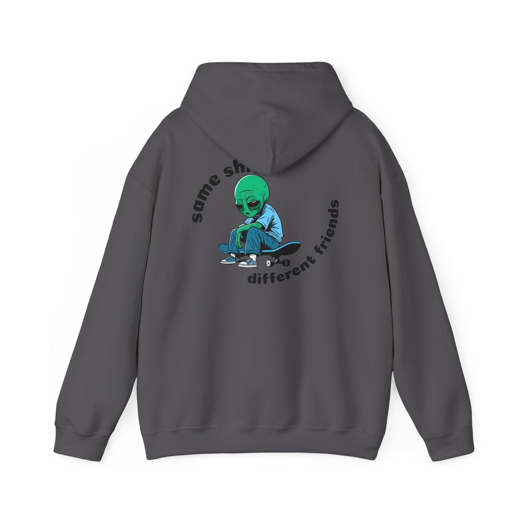 Simply Authentic Unisex Heavy Blend™ Hoodie - Cozy Casual, Perfect for Everyday, Gifts for Friends, Alien Theme, Unisex Sweatshirt