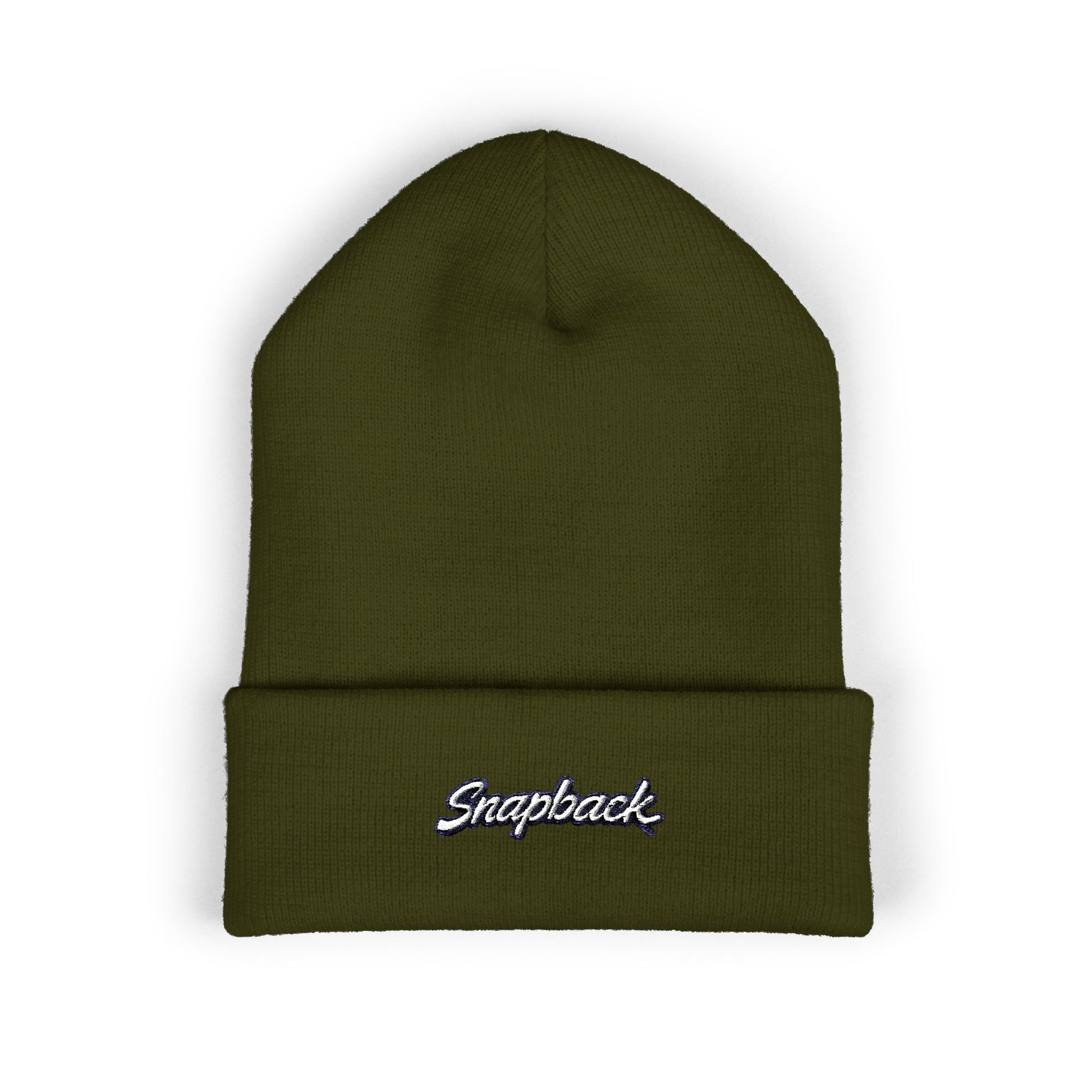 Classic Cuffed Beanie with Custom Embroidery, Trendy Knit Cap