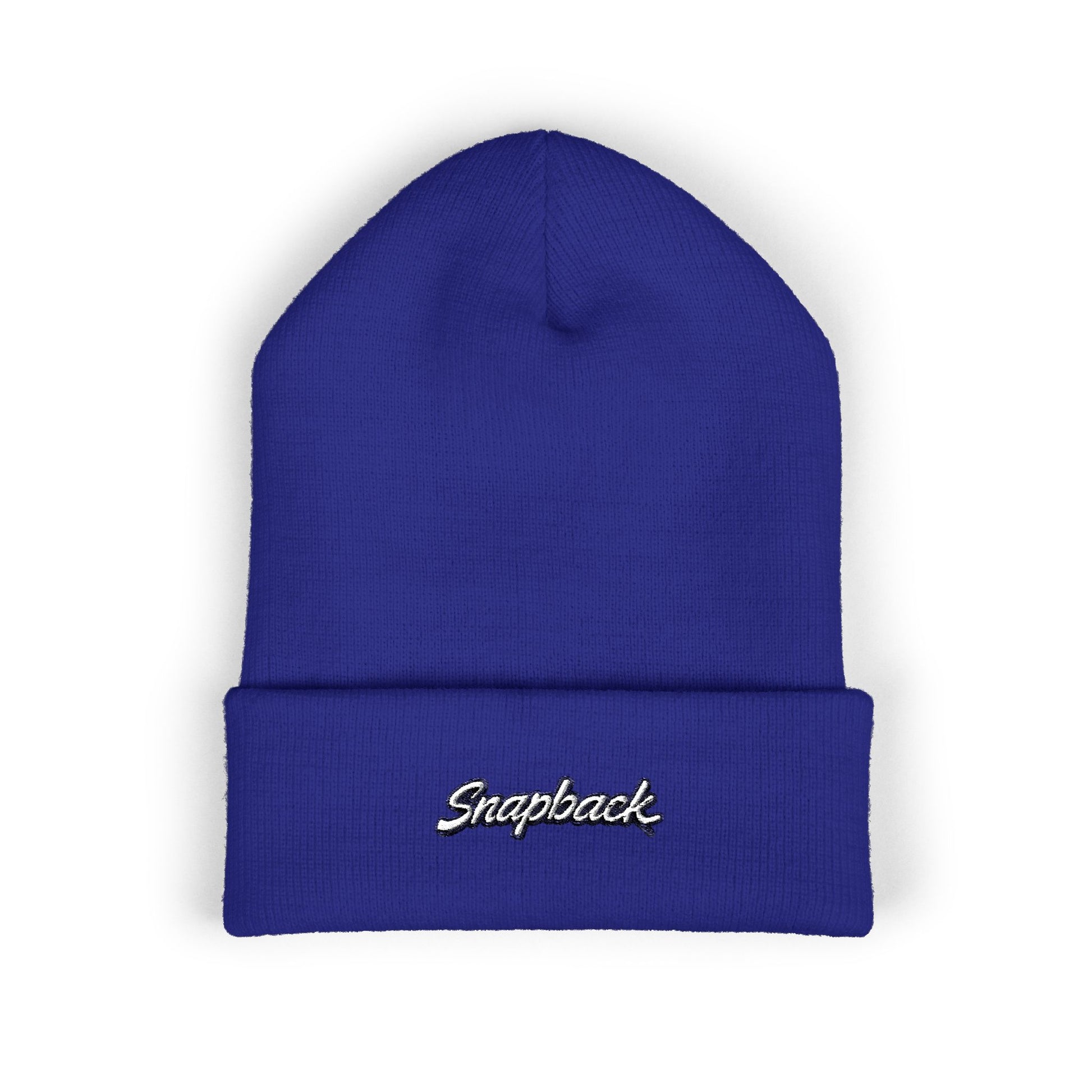 Classic Cuffed Beanie with Custom Embroidery, Trendy Knit Cap