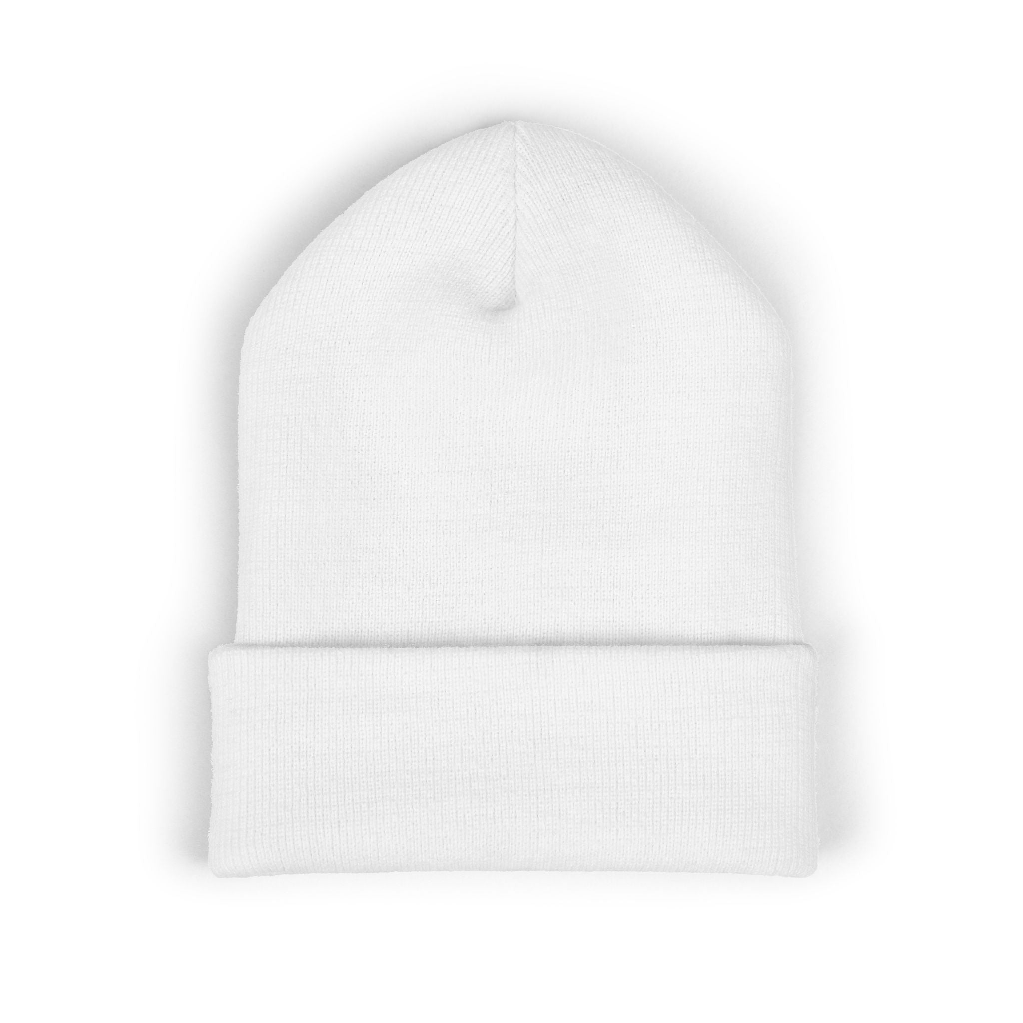 Classic Cuffed Beanie with Custom Embroidery, Trendy Knit Cap