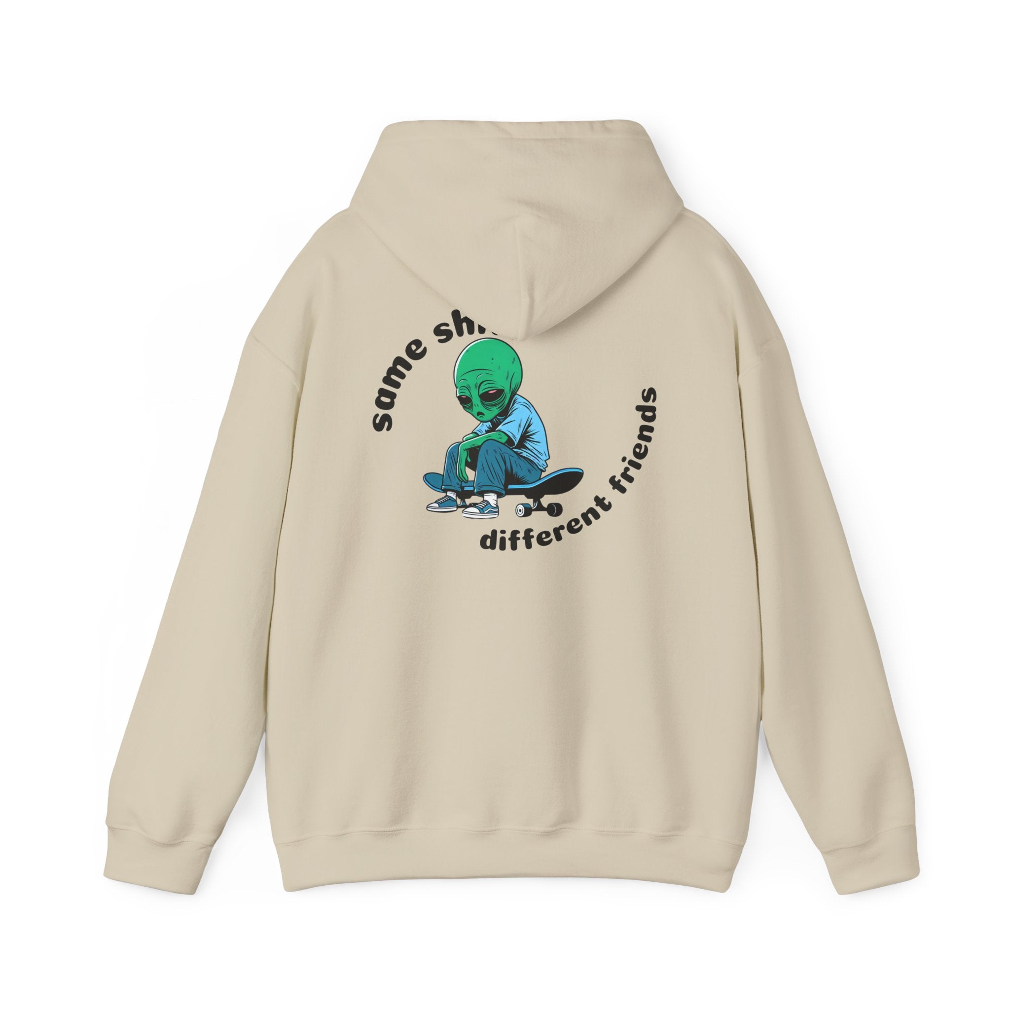 Simply Authentic Unisex Heavy Blend™ Hoodie - Cozy Casual, Perfect for Everyday, Gifts for Friends, Alien Theme, Unisex Sweatshirt