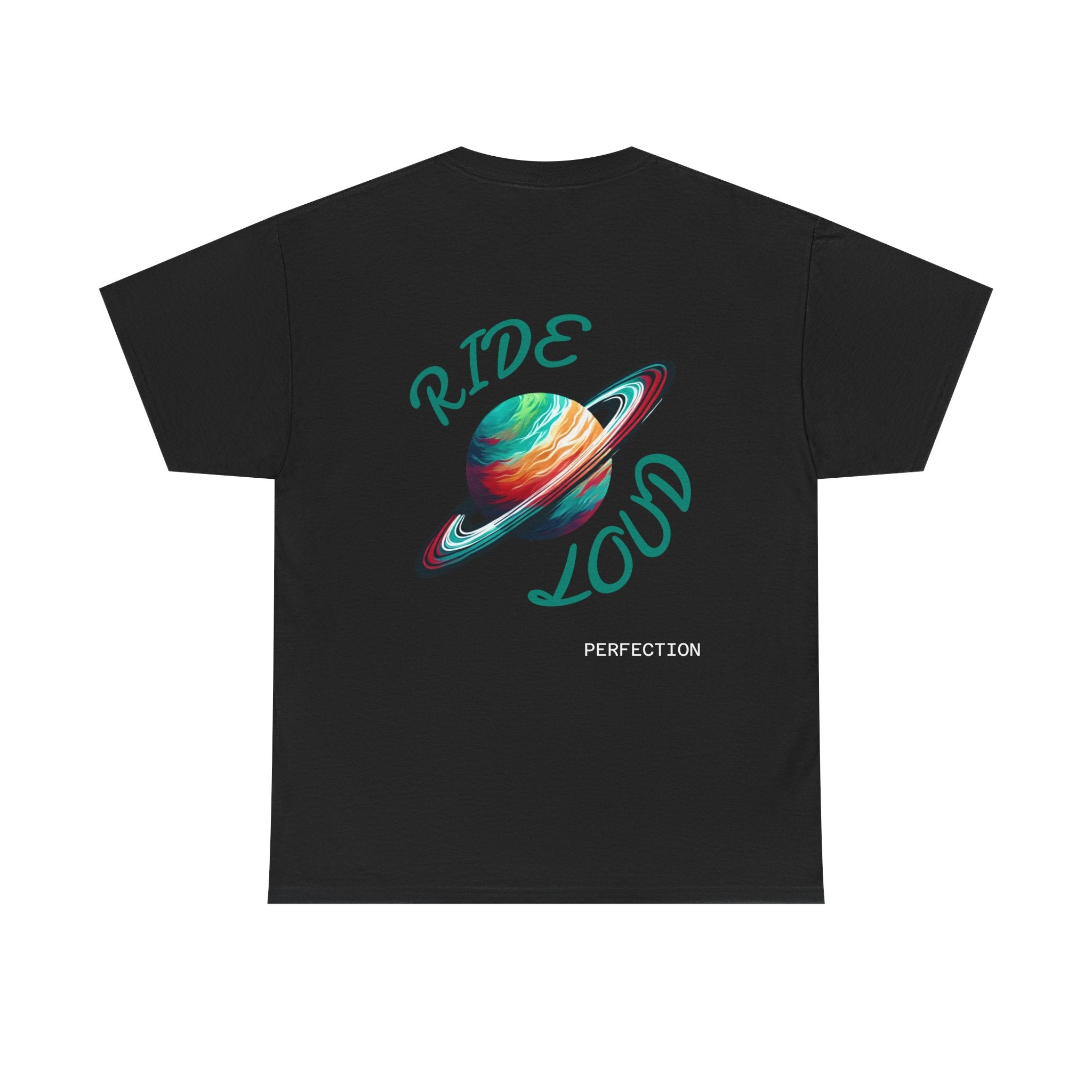 Cosmic Skateboarding Tee "Ride Loud", T-Shirt for Skate Lovers, Space Vibes