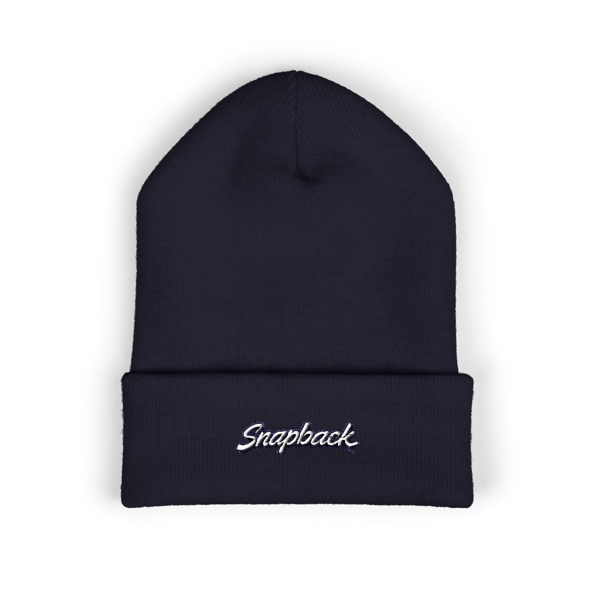 Classic Cuffed Beanie with Custom Embroidery, Trendy Knit Cap