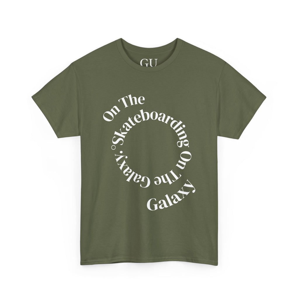 Cosmic Skateboarding Tee "Ride Loud", T-Shirt for Skate Lovers, Space Vibes