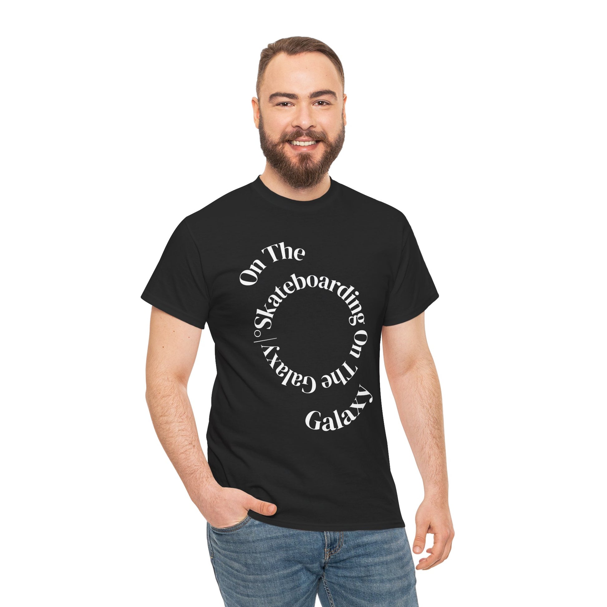 Cosmic Skateboarding Tee "Ride Loud", T-Shirt for Skate Lovers, Space Vibes